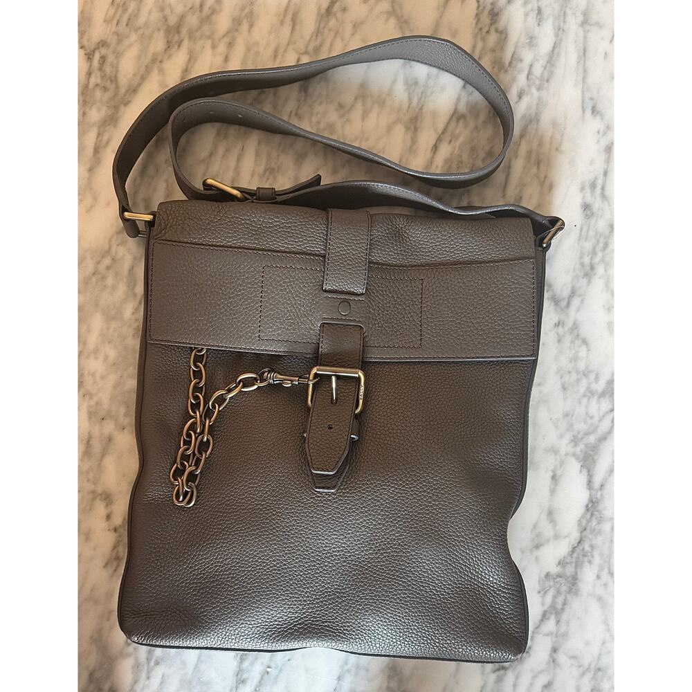Bally Leather Messenger Shoulder Bag